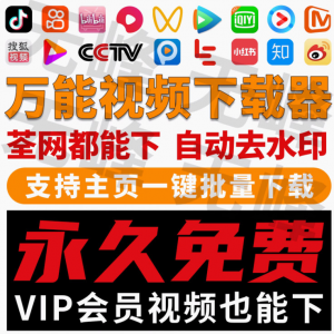 抖音快手短视频批量下载无水印西瓜下载软件网页一键采集高清素材