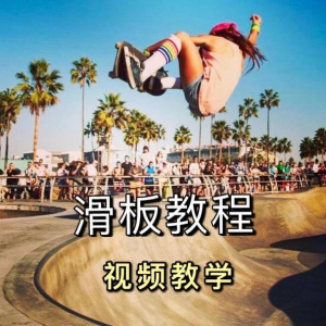 长板滑板双翘滑板教学视频教程初学者新手零基础入门自学花样刷街