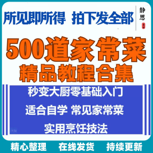 零基础入门自学习培训家常菜做菜教学视频教程私房菜炒菜烹饪厨